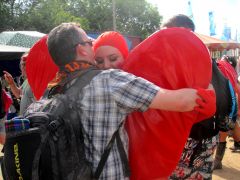 Glastonbury 2015 Hug a heart