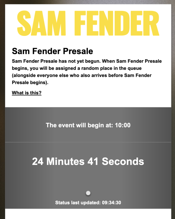 Sam Fender Page 24 Chat eFestivals