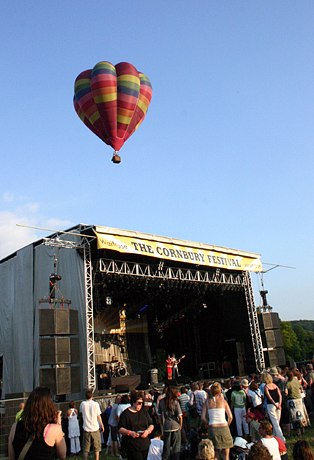 Cornbury Music Festival 2011 - balloons over Cornbury