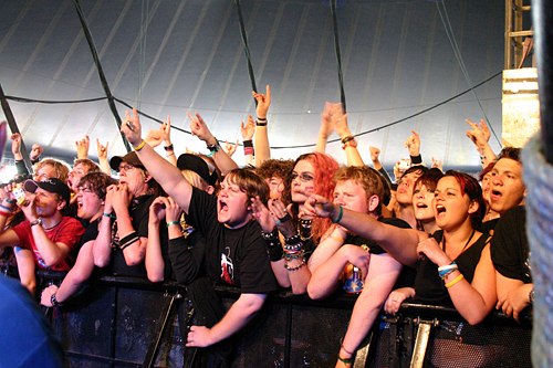 Reading Festival 2008 - crowd @ Senses Fail