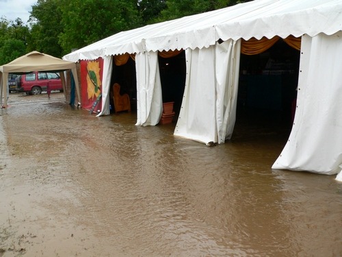 Upton upon Severn Folk Festival  2012 - after Friday's rain....