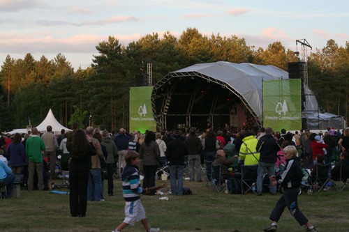 Alfie Boe in the Forests 2012 - around the site