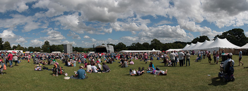 around the festival site