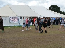 around the festival site