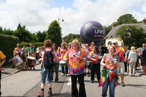 Tolpuddle Martyrs Festival and Rally 2009 - around the festival site (the march)