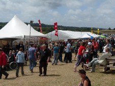 around the festival site