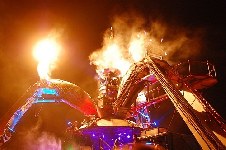 around the festival site (Arcadia Spider)