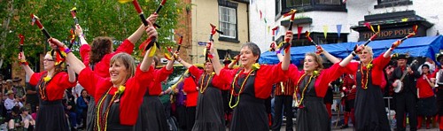 around the festival site (dance sides)