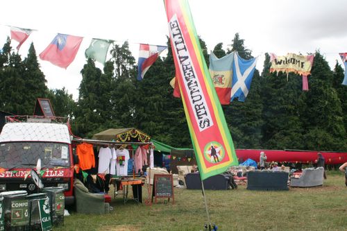 around the festival site (Strummerville)