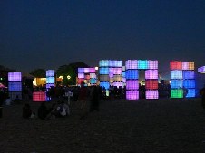 around the festival site (Dance Village and Cubehenge)