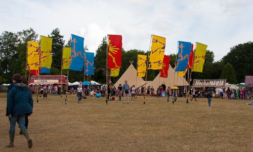 around the festival site