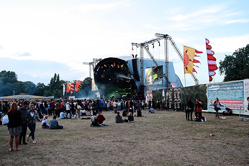 around the festival site