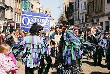 around the festival site (Morris dancers)