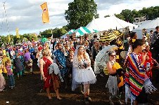 around the festival site (Fancy Dress Procession 1)