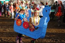 around the festival site (Fancy Dress Procession 2)