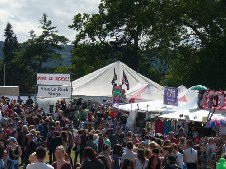 around the festival site