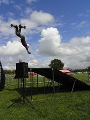 around the festival site (mountain boarders)