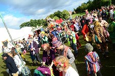 around the festival site (fancy dress)