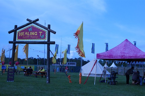 around the festival site