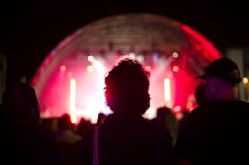 around the festival site (crowd)