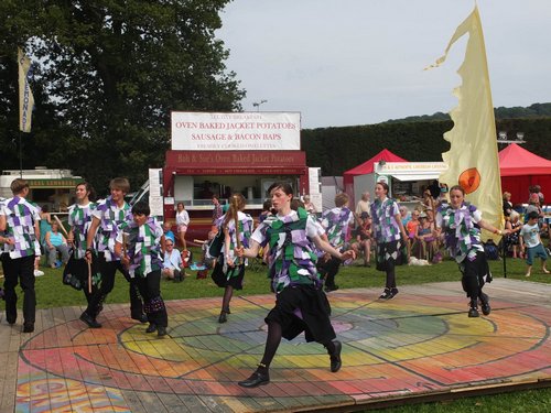 around the festival site (Morris)