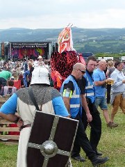 around the festival site (fancy dress)