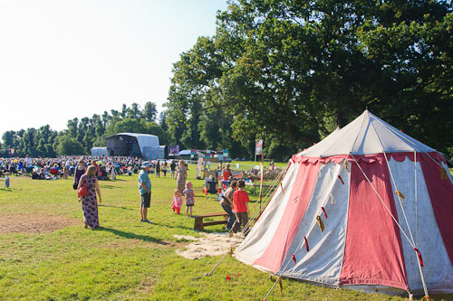 around the festival site