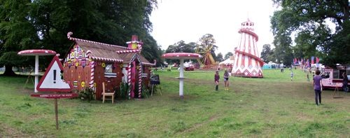 around the festival site