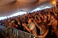 Joe Driscoll and Seckou Kouyate (crowd)