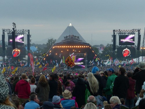 Glastonbury Festival 2014 - The Rolling Stones (view from the crowd)