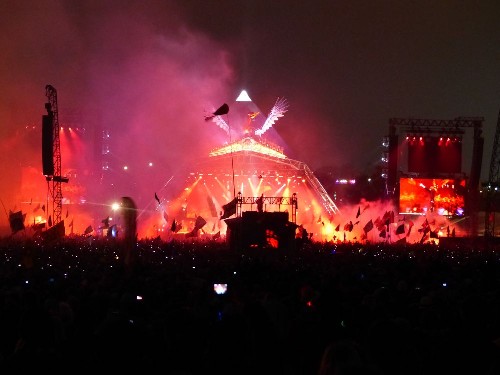 Glastonbury Festival 2014 - The Rolling Stones (view from the crowd)