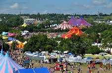 around the festival site