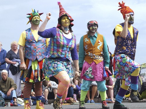 Sidmouth Folk Week 2013 - around the town (Morris dancers)