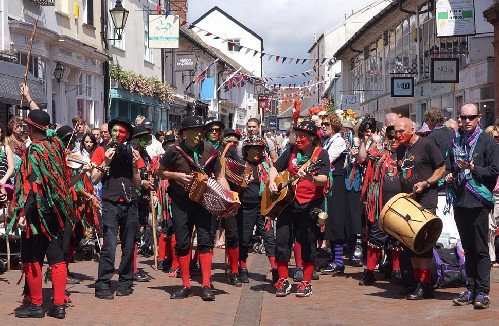 Sidmouth Folk Week 2015 - around the festival site (Morris and Dance)