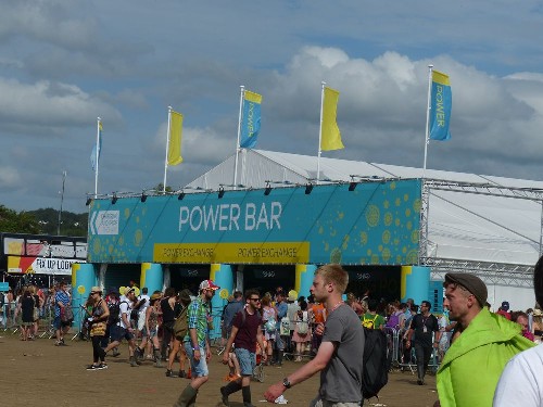 Glastonbury Festival 2016 - around the festival site (powerbar exchange)