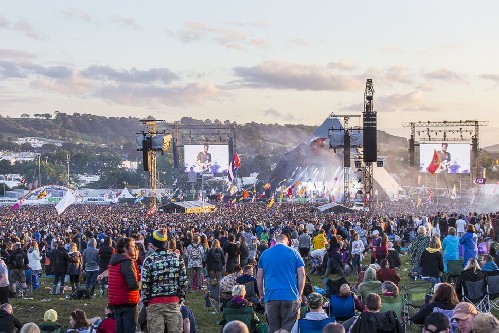 Glastonbury Festival 2017 - around the festival site (Pyramid Stage crowds)