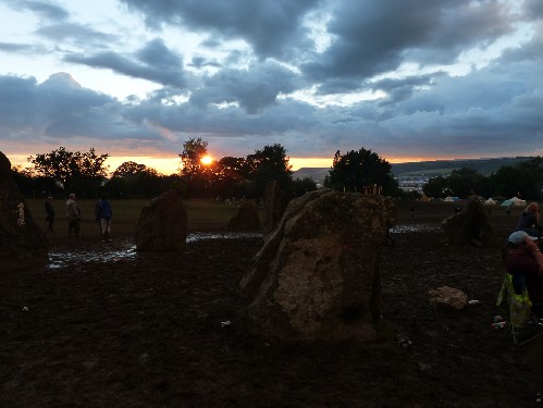 Glastonbury Festival 2017 - around the festival site (stone circle)