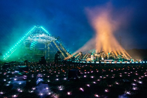 <s>Glastonbury Festival</s>.. 2021 - Coldplay at Worthy Farm