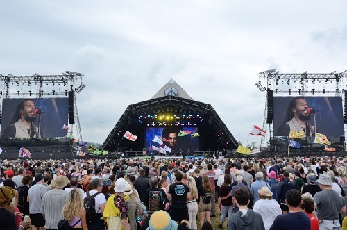 Glastonbury Festival 2023 - Ziggy Marley crowd