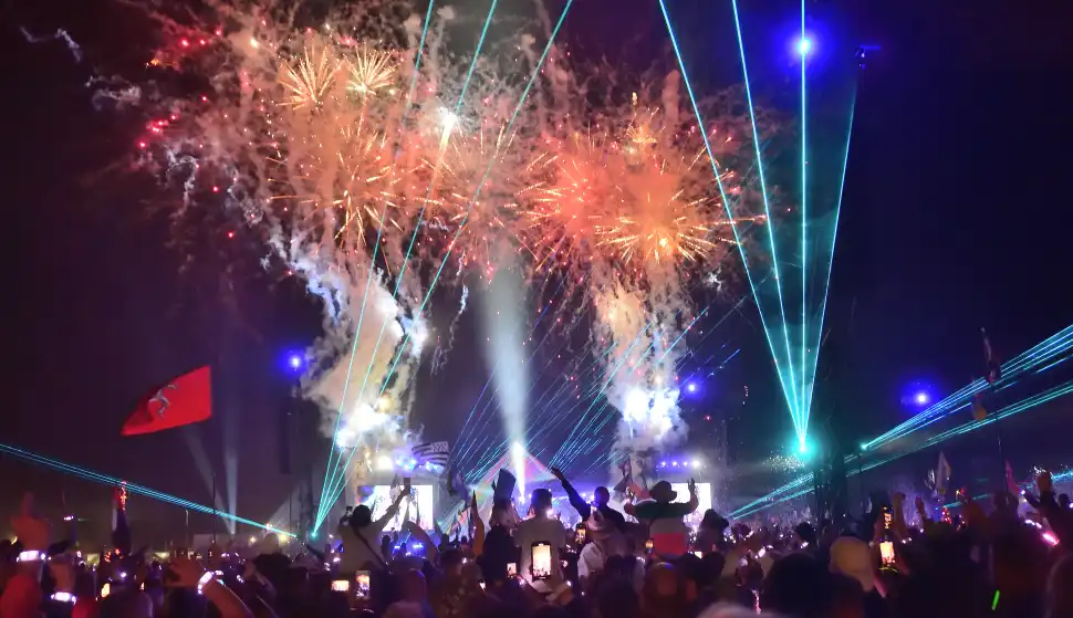 Glastonbury Festival 2024 - Coldplay crowd