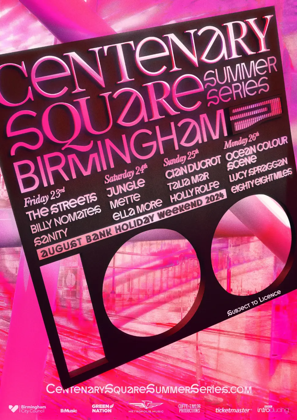 Centenary Square Summer Series 2024 - Centenary Square poster