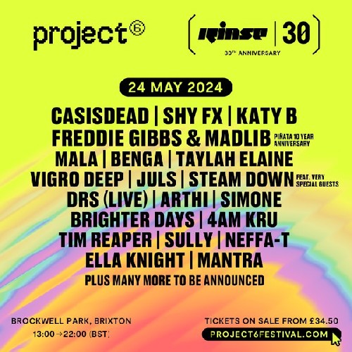 Project 6 Festival 2024 - Project 6 poster