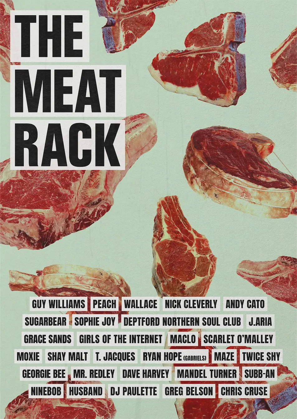 Glastonbury 2024 - Block9 The Meat Rack Poster 1 - eFestivals