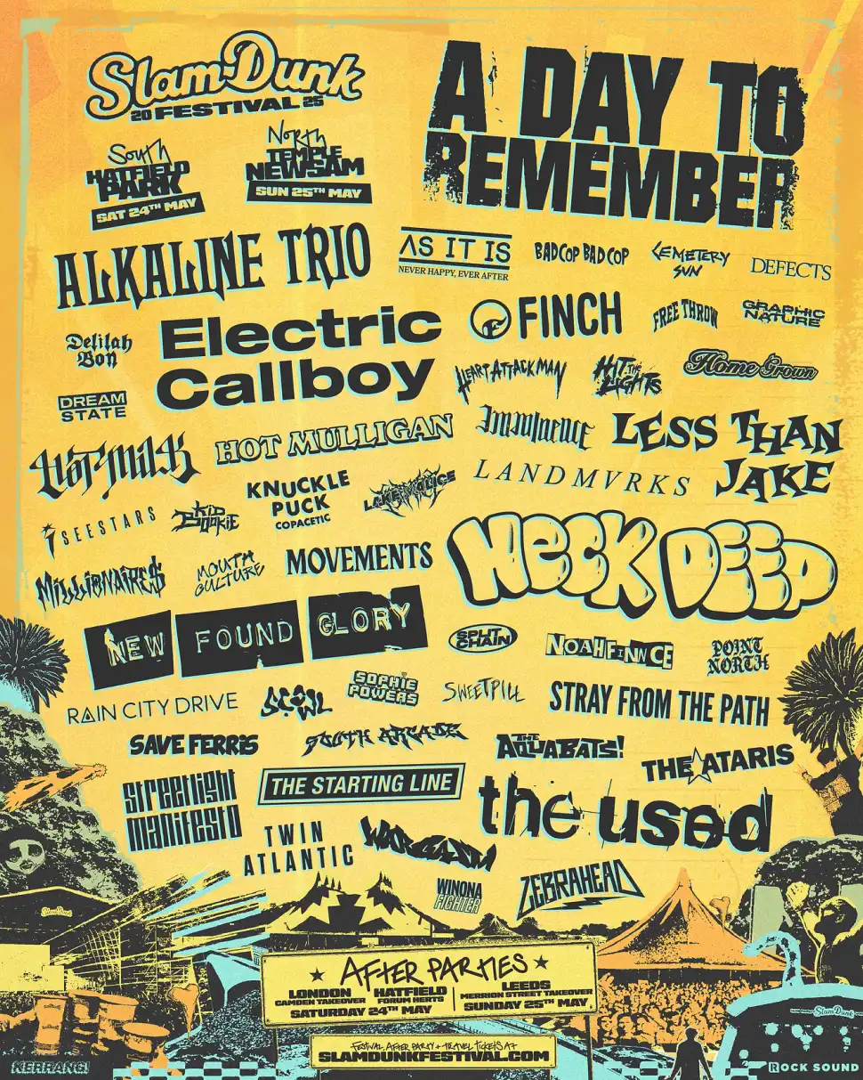 Slam Dunk Festival 2025 - Slam Dunk 2025 Updated Poster November 2024