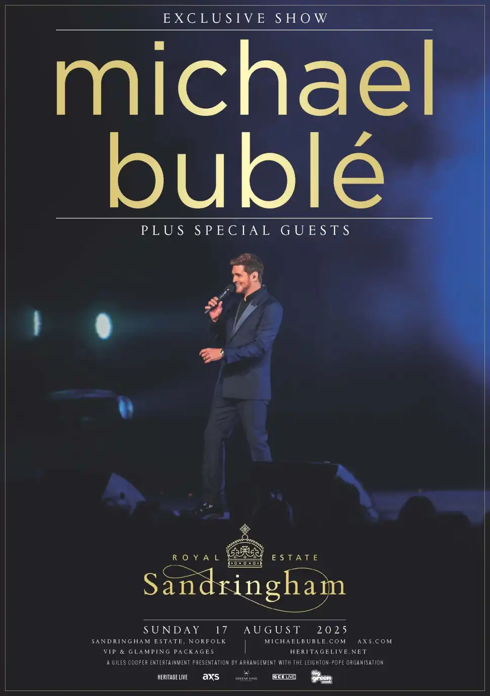 Heritage Live Concert Series: Sandringh.. 2025 - michael buble sandringham